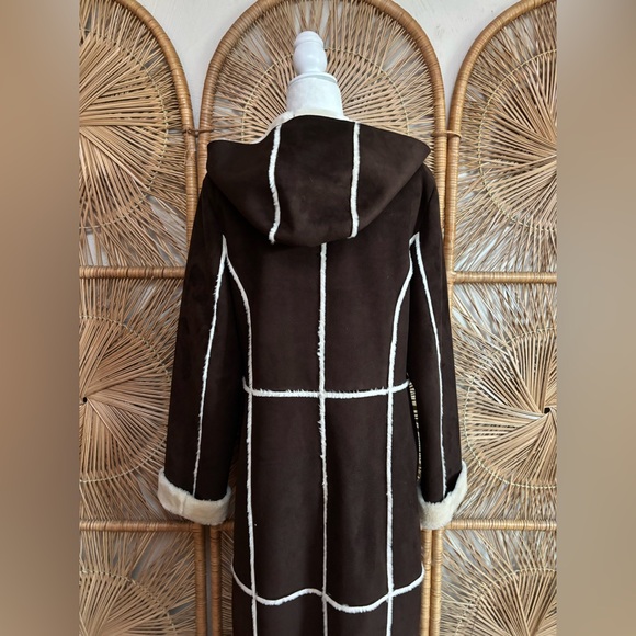 Vintage Marvin Richards Faux Shearling Coat - Picture 8 of 13